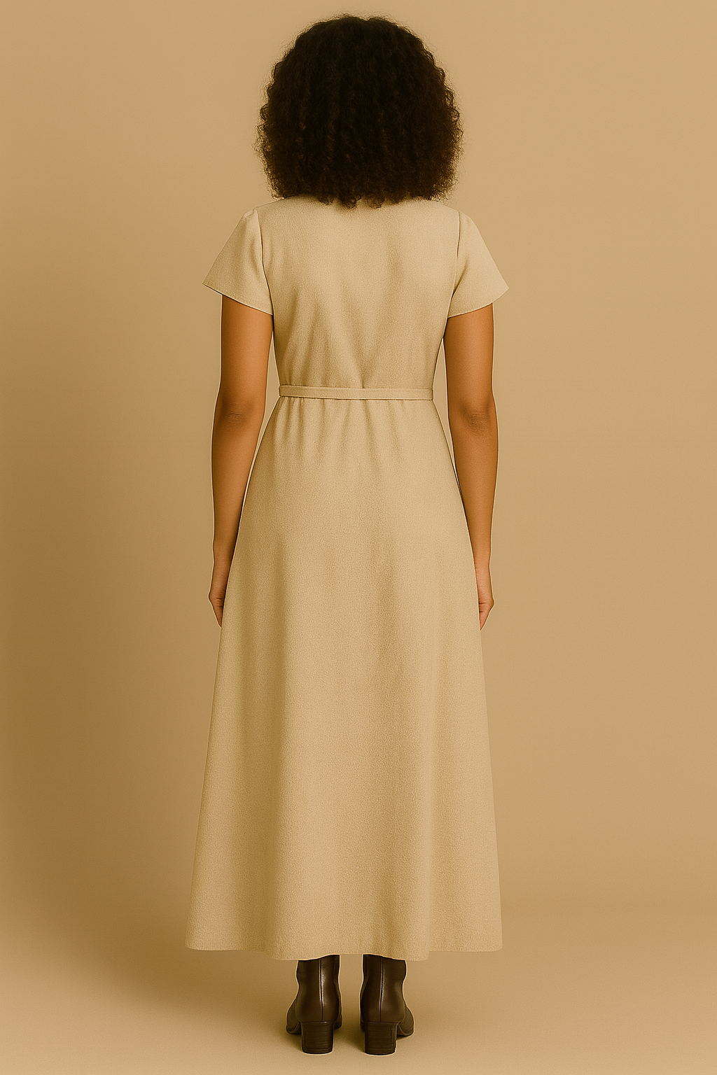 Wrap Dress- Oat