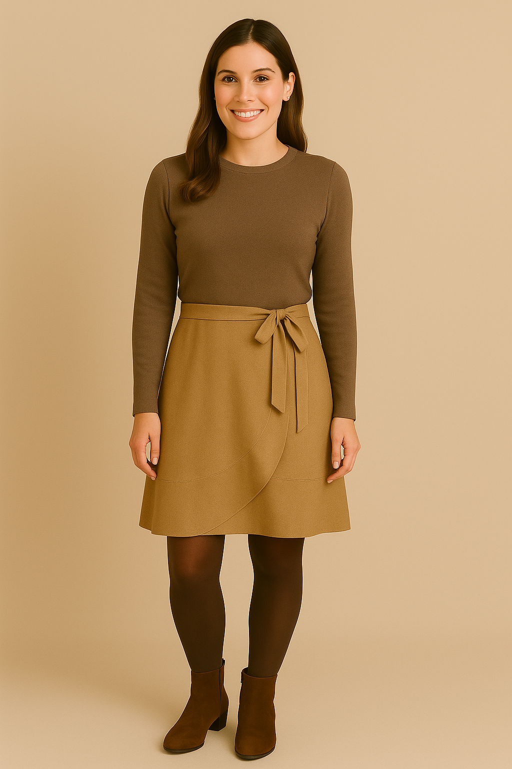 Wrap Skirt- Oat