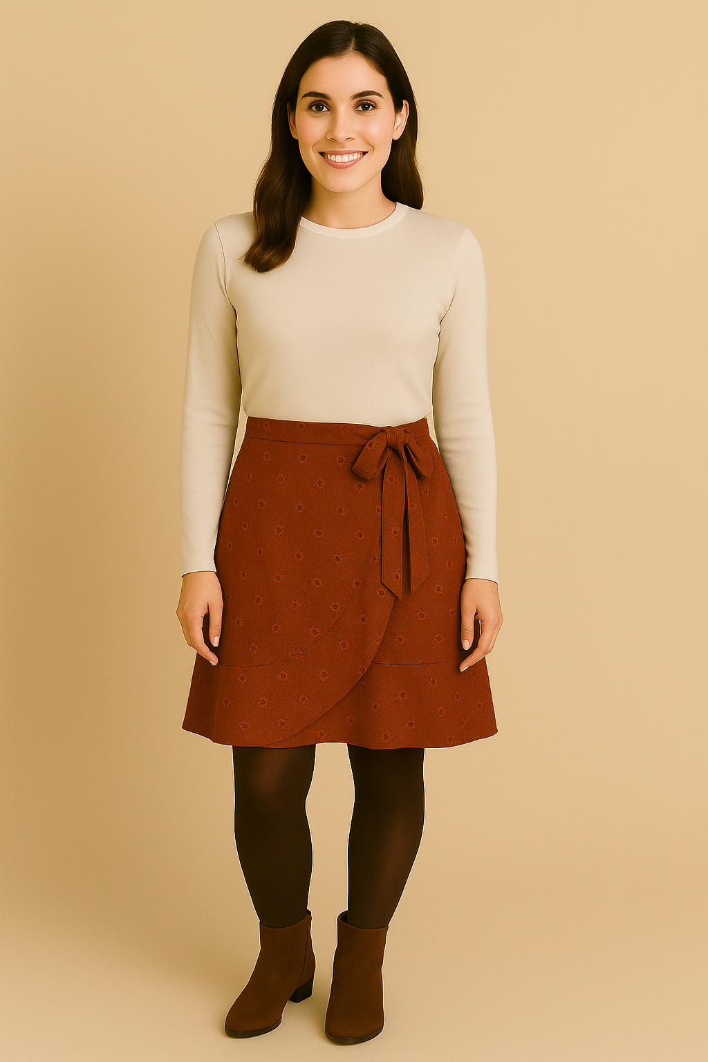 Wrap Skirt- Terracotta